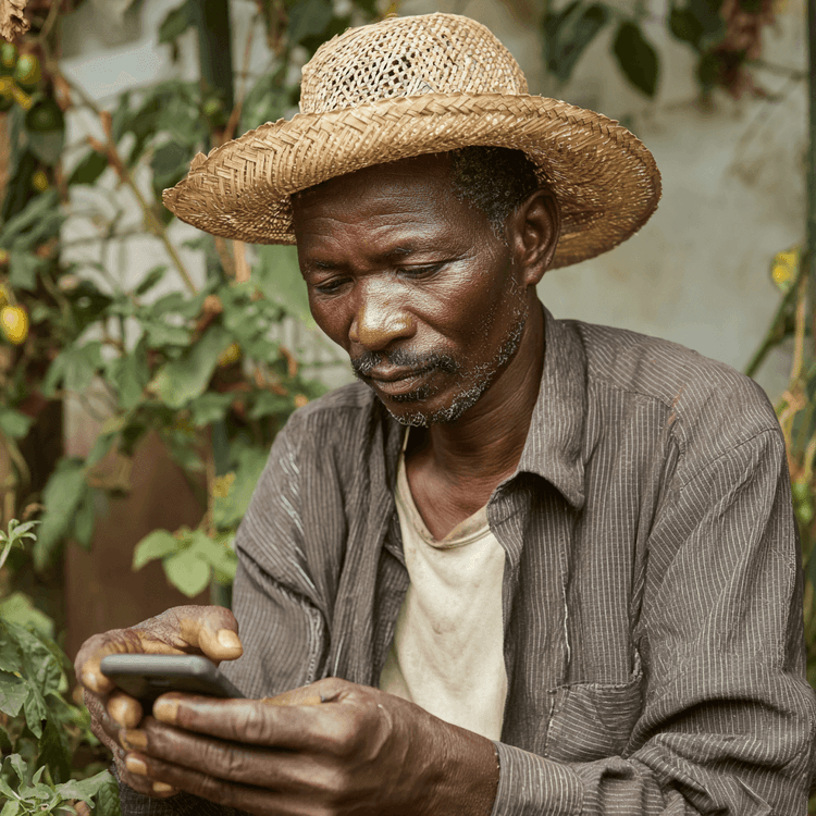 Operations lead reviewing farm data